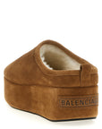 Balenciaga Brown Calfskin Mules