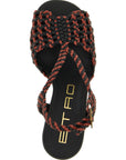 Etro Brown Polyethylene Stiletto Heel Sandals