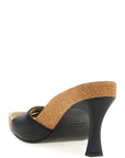 Balenciaga Black Calfskin Stiletto Heel Sandals