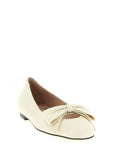 Valentino Garavani White Leather Ballet Flats