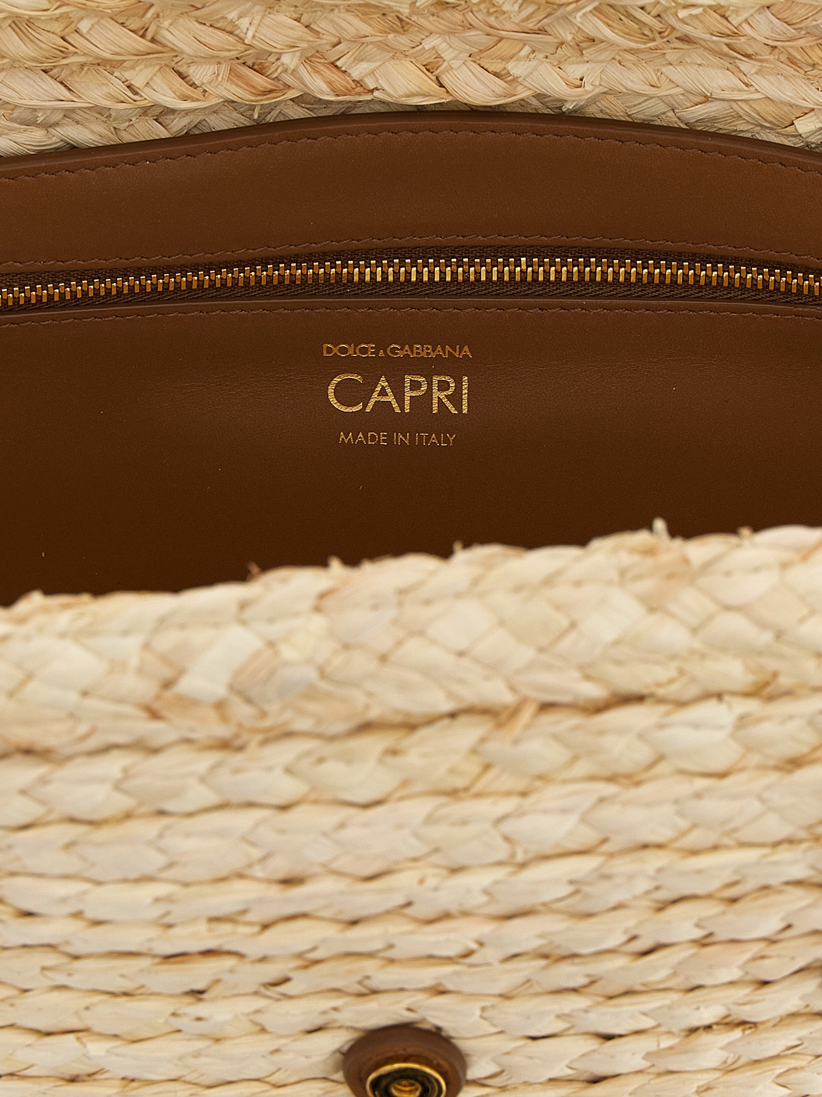Dolce &amp; Gabbana Beige Cork Shoulder Bag