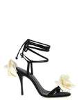 Magda Butrym Bicolor Viscose Stiletto Heel Sandals