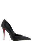 Christian Louboutin Black Lamb Leather High Heel Pumps