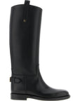 Burberry Black Calfskin Over The Knee