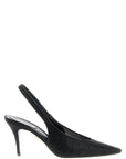 RENE CAOVILLA Black Glass High Heel Pumps