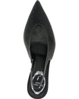 RENE CAOVILLA Black Glass High Heel Pumps