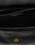 Balenciaga Black Leather Shoulder Bag