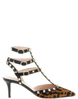 Valentino Garavani Multicolor Calfskin Mid Heel Pumps