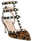 Valentino Garavani Multicolor Calfskin Mid Heel Pumps