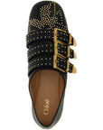 Chloé Black Lamb Leather Ballet Flats