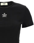 Fendi Black Cotton T-Shirt