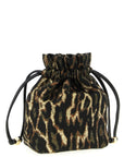 Ganni Brown Polyester Clutch Bag