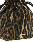 Ganni Brown Polyester Clutch Bag