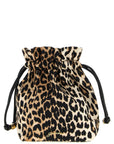 Ganni Brown Recycled Polyamide Clutch Bag