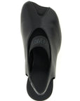 MM6 Maison Margiela Black Lamb Leather Mid Heel Pumps