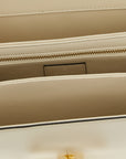 Gucci White Calfskin Shoulder Bag