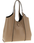 Tod's Beige Calfskin Tote Bag