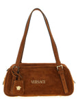 Versace Brown Calfskin Shoulder Bag