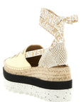 Stella McCartney Bicolor Polyethylene Wedge Sandals