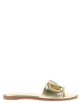 Valentino Garavani Gold Calfskin Slides