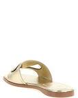 Valentino Garavani Gold Calfskin Slides