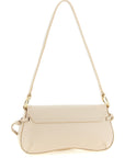 Twinset White Leather Shoulder Bag