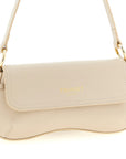 Twinset White Leather Shoulder Bag