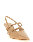 Twinset Beige Polyethylene Mid Heel Pumps