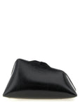 The Attico Black Calfskin Clutch Bag