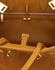 Ferragamo Beige Goatskin Handbag