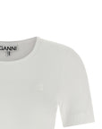 Ganni White Organic Cotton T-Shirt