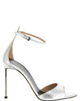Tom Ford Silver Leather Stiletto Heel Sandals