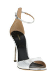 Tom Ford Silver Leather Stiletto Heel Sandals