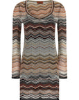 Missoni Brown Viscose Short Dress