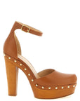 Chloé Brown Lamb Leather High Heel Pumps