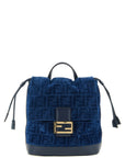 Fendi Blue Cotton Backpack