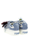 Fendi Blue Calfskin Platform Sneakers