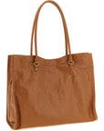 Balenciaga Brown Lamb Leather Shoulder Bag