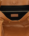 Balenciaga Brown Lamb Leather Shoulder Bag
