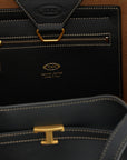 Tod's Black Calfskin Tote Bag