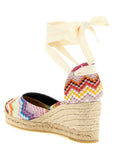 Missoni Multicolor Cowhide Wedge Sandals