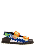 Missoni Multicolor Goatskin Flat Sandals