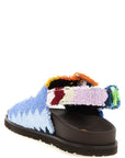 Missoni Multicolor Goatskin Flat Sandals