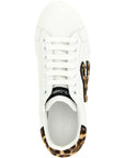 Dolce & Gabbana Brown Calfskin Low Top Sneakers