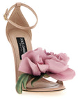 Dolce & Gabbana Multicolor Calfskin Stiletto Heel Sandals