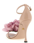 Dolce & Gabbana Multicolor Calfskin Stiletto Heel Sandals