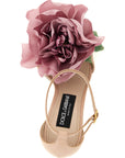 Dolce & Gabbana Multicolor Calfskin Stiletto Heel Sandals