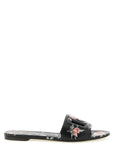 Dolce & Gabbana Black Calfskin Slides