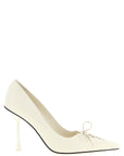 Jimmy Choo White Leather High Heel Pumps