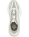 Fendi Gray Calfskin Athletic Sneakers